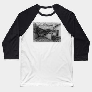 A moody study of a street in Tiradentes. Baseball T-Shirt